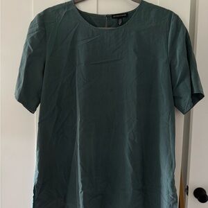 Eileen Fisher Men's Teal Short Sleeve Shirt